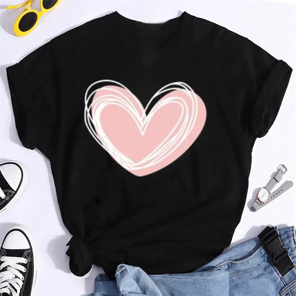 

Teenage Cartoon TShirts Summer Cute Cat Printed Breathable Short Sleeve O-neck Kids Tops Streetwear Loose Clothes Children Top