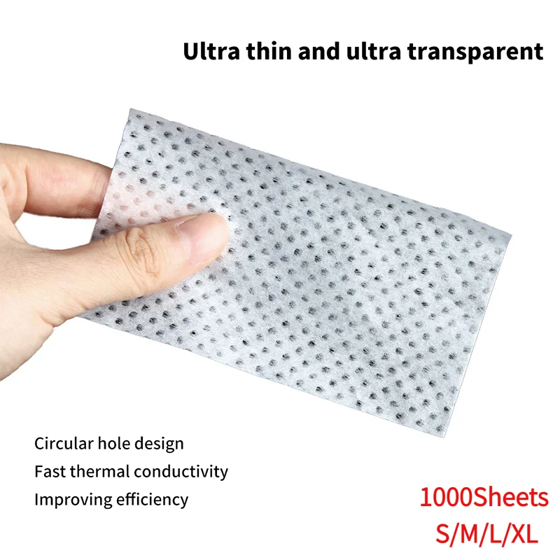 1000Sheets S/M/L/XL Thin Perm Papers Heat Resistant Blanching Papers Barber Shop Salon Disposable Perm Hair Paper Tool.
