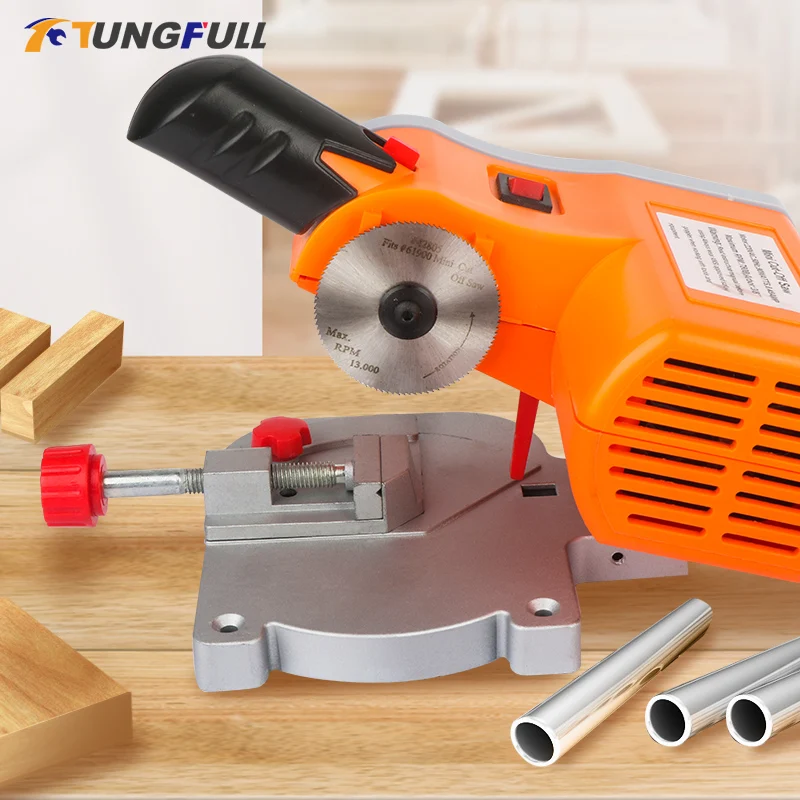 Micro Table Cutting Machine Bench Mini Cut-off 0-45 Miter Saw Table Saw Diy Tools for Cutting Wood Plastic Copper