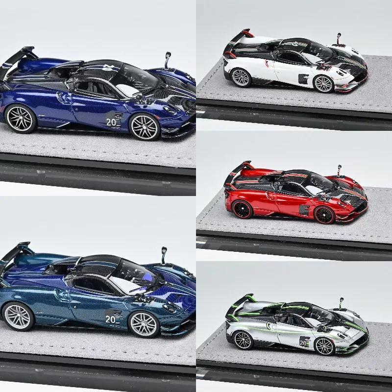 

DMH 1:64 Pagani Huayra Roadster Cast Resin Car Model, A Boys' Collection Decorative Item, A Gift for Friends.