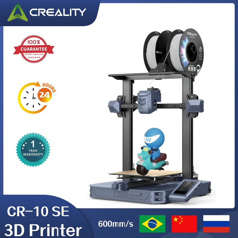 3D-принтер CREALITY CR-10 SE, 600 мм/с, скорость печати, модернизированная «Sprite», прямая экструзия, автоматическое выравнивание без помощи рук