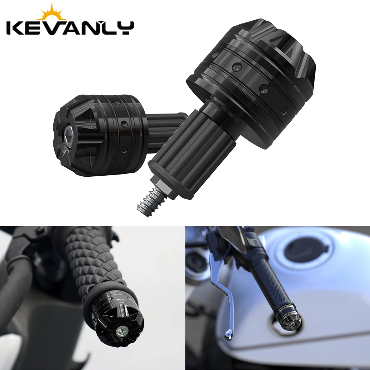 1 Pair Aluminum Alloy  Motorcycle Handle Bar Ends Grips Electric Scooter Handlebars Counterweight Plug Slider Dirt Bike Accessor