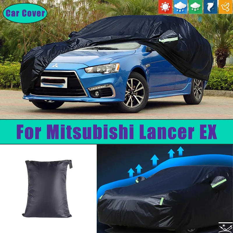 

Для Mitsubishi Lancer EX автомобильные полные внешние чехлы уличные водонепроницаемые пылезащитные защита от солнца, дождя и снега, внешние автомобильные аксессуары