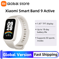 In stock Global Version Xiaomi Smart Band 9 active 1.47'' TFT display 100+ watch faces Up to 18-day battery life 5ATM water