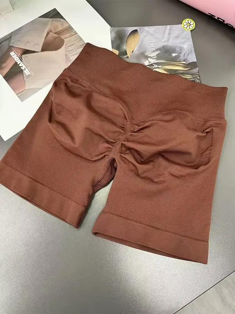 Quality Seamless Scrunch Push Up Gym Shorts Running Workout Shorts Female Yoga Leggings Women Hight Waist Sports Shorts