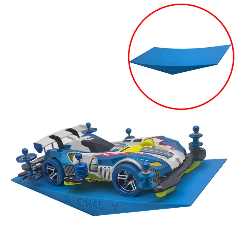 1PCS 45 Degree Brake Debugging Stand Mini 4WD Modified Tuning Board 3D Printed Calibration Platform Tool for Racing Car Models