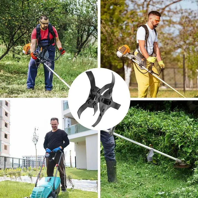 Jardim Rotary Ferramenta Cultivador, Precision Alloy, Multi-purpose Weeding Eater Trimmer, Hedge, Lawnmower Acessório