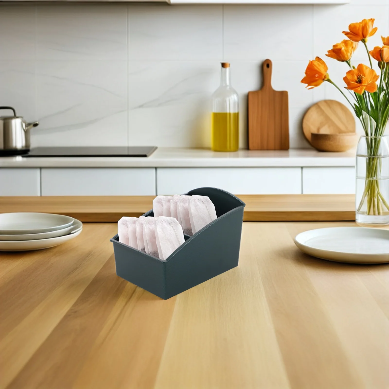 

1PC Seasoning Bag Storage Box Compact Coffee Sugar Packet ganizer Easy Access Kitchen Tea Shop Display Container