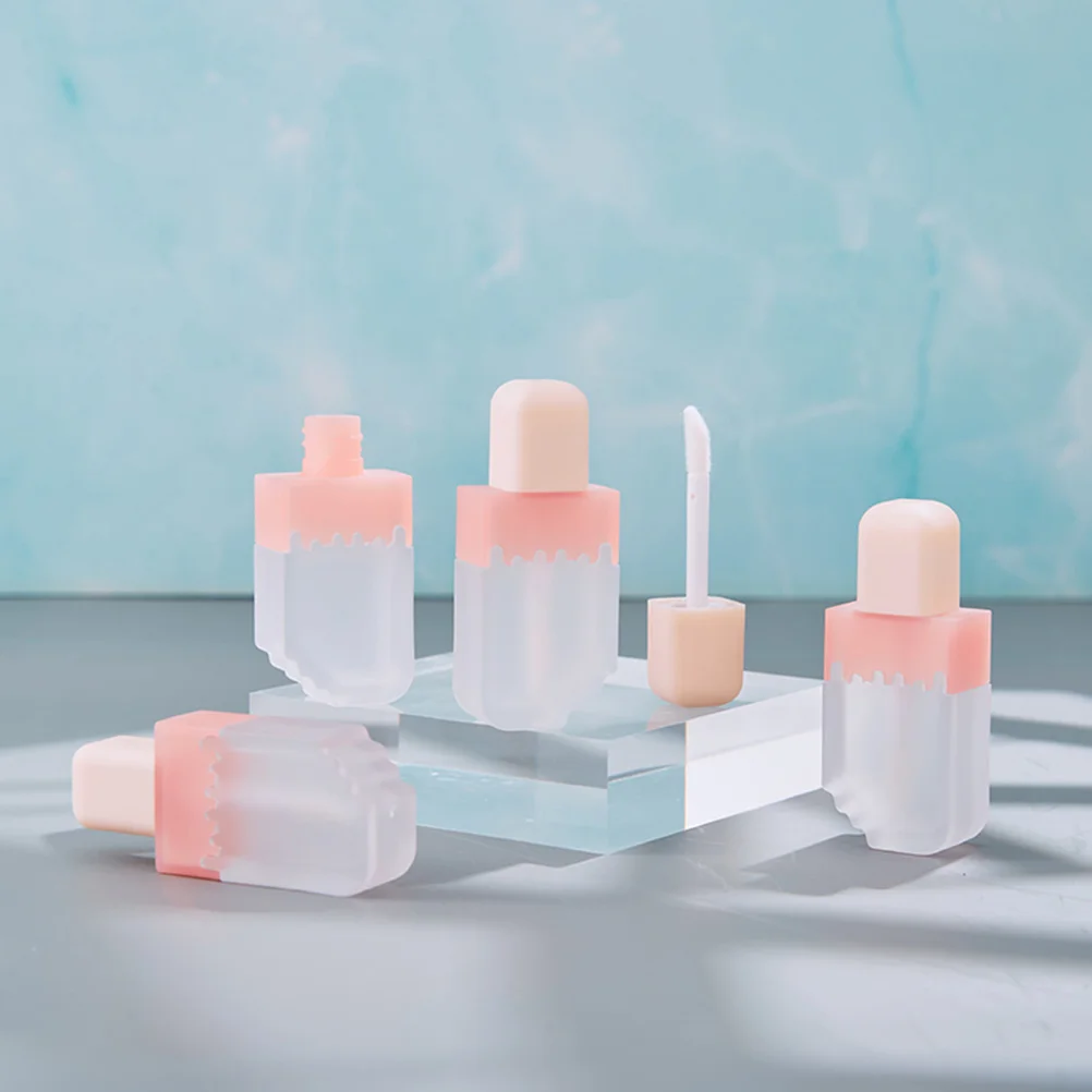 

10pcs Empty Gloss Tubes Mini Balm Containers Travel Supply Clear Lip Oil Bottles Round Lip Gloss Sample Bottles For
