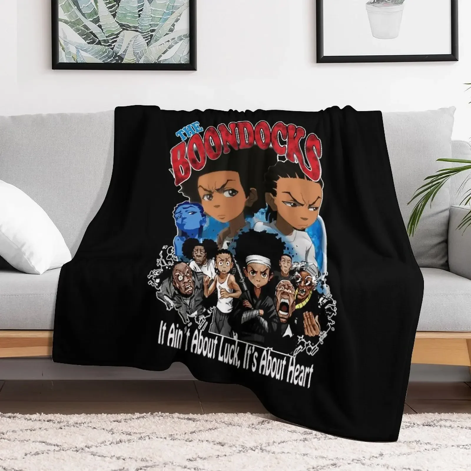 

The boondocks sitcom poster Throw Blanket Luxury Designer Thermal Loose decorative Blankets