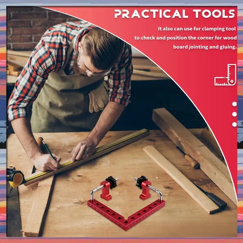 

AFBC Right Angle Positioning Squares Tool 140Mm 90 Degrees L-Type Corner Clamp Fixing Clip