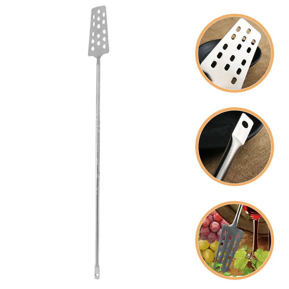 

Beer and Wine Stainless Steel Stirrer Ergonomic Comfortable Grip Homebrew Mixing Tool Wine Fermentation Stick Mixing Bar