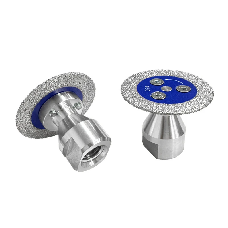 50mm Diamond Mini Saw Blade With Thread Stone Cutting Disc Granite Sandstone Concrete Lettering Carving Grinding Tool