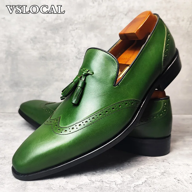 Luxury Men's Tassel…