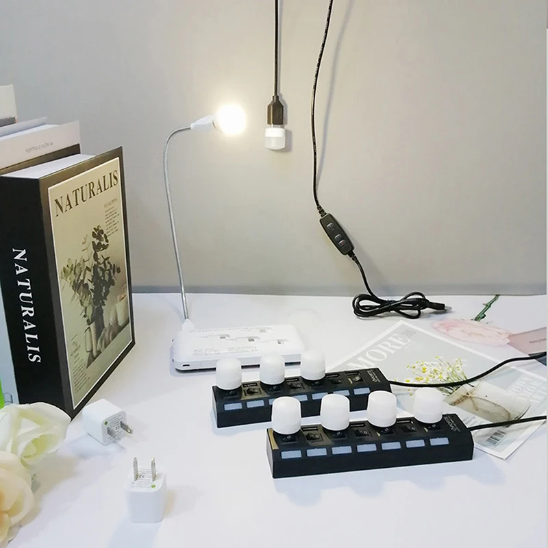 Creativo Super Bright USB Mini Book Light lampada da lettura portatile USB LED Night Light Sleepping Lamp per PC Laptop Notebook
