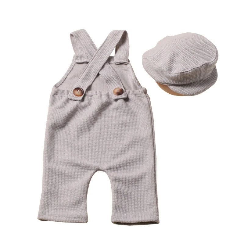 Baby Photoshooting Props Photo Costume Photo Suit Accessories Pants  Cap Newborn Photo Clothes Photography Props D5QA