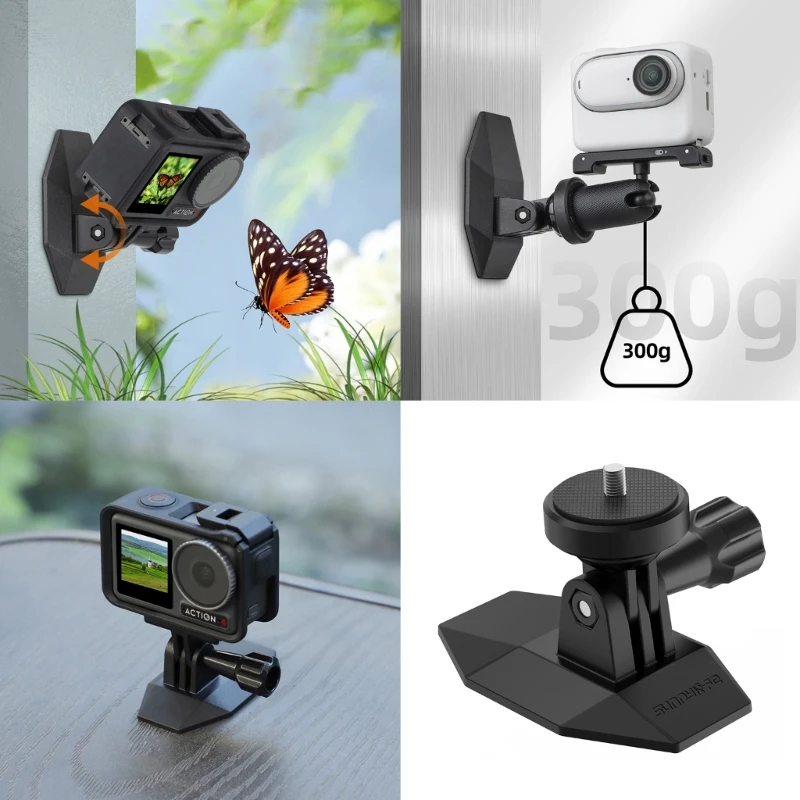 Magnetic Base Mount for Accessories Quick Stable Connection Enhances Stability with 360 Degree Rotation K1KF