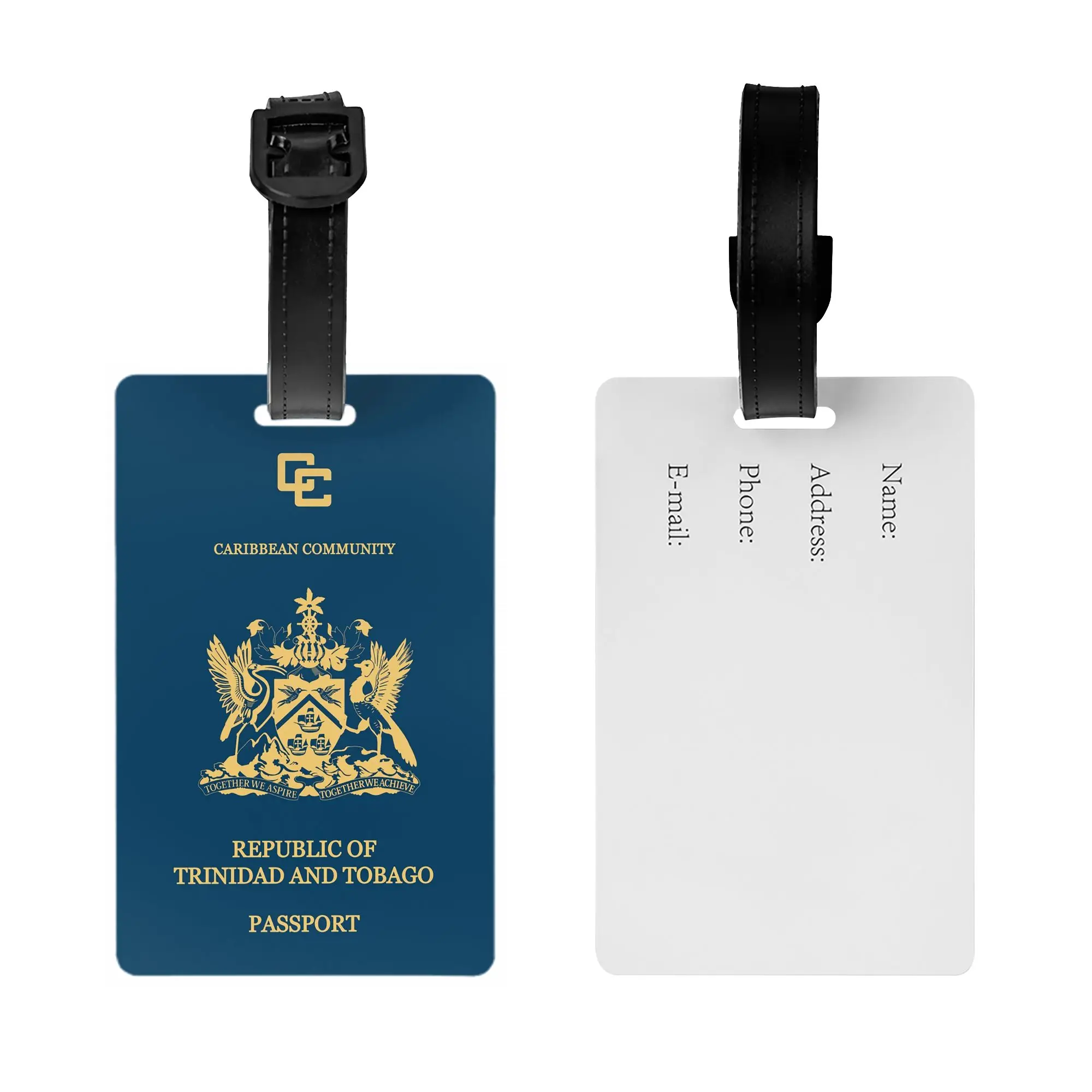 Trinidad and Tobago passport Luggage Tags for Suitcases Funny  Baggage Tags Privacy Cover ID Label