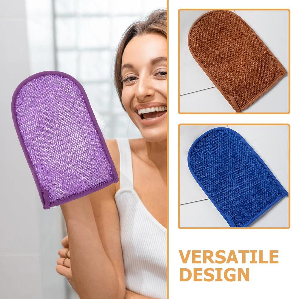 

6pcs Bathing Gloves Thickened Exfoliating Mitts For Body Scrub Shower Cleaning Reusable Bathing Supply Bath Mitts Skin Scrubbing