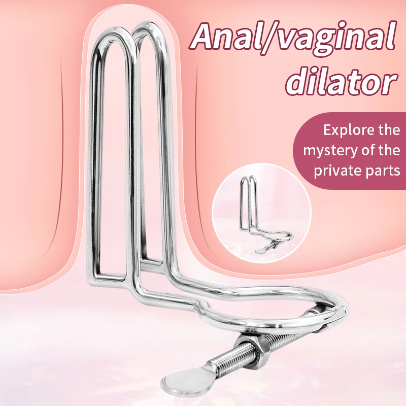 Speculum Vaginal Expander Metal Labia Clip Clitoris Clamp Adult GamesSex Toys Bdsm Anal Traning For Women Vagina Extender