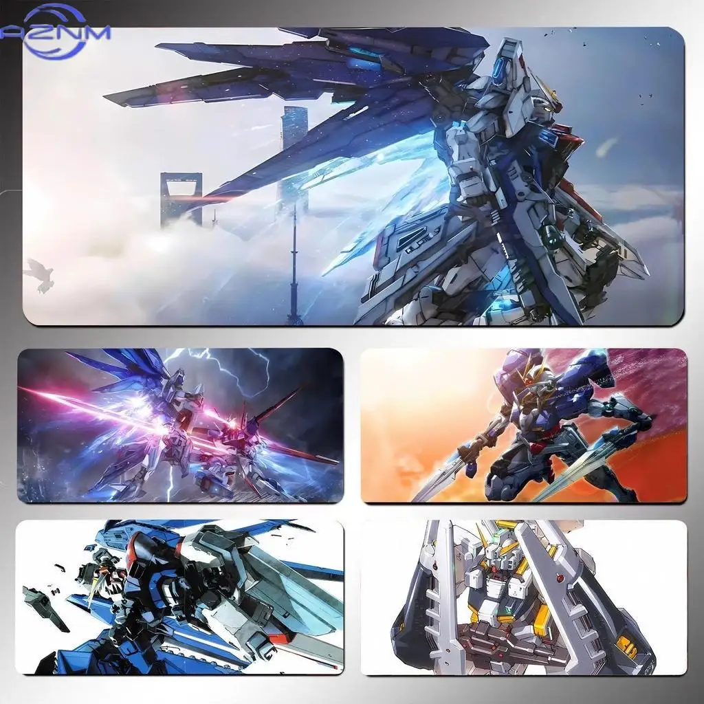 Mecha Anime Mouse Pad - Gundam Series Themed Gaming Desk Mat, 3mm Non-Slip Rubber Base