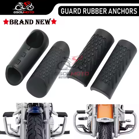 1-1/4" 32MM Engine Guards W/ Rubber Anchors Peg Road Crash Bar Knee Legs Protector Cover For Harley XG 500 750 XL883 XL1200 X48