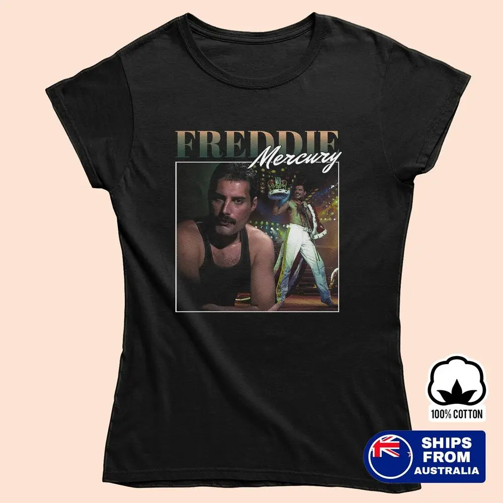 Freddie Mercury Dual Pose Graphic T-Shirt – Queen Frontman - Men's & Women's Tee