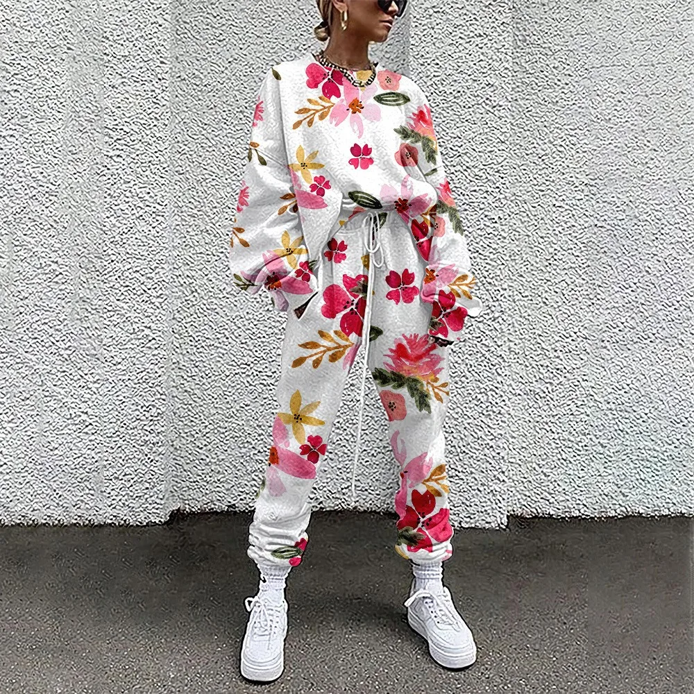 

Autumn Hoodies Cool Jumpsuits Stylish Fashion Tracksuit Street Outfit Two Piece Set Sportswear Women Clothing Casual Clothes