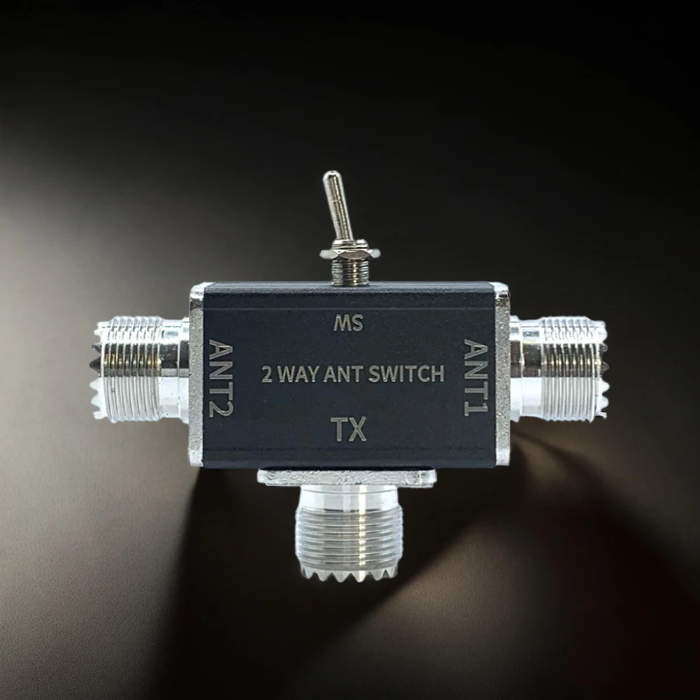 2 Way Manual Coaxial Antenna Switches 1 Input & 2 Outputs 100W 0-50MHz Rotary Switches with OFF/Ground Protection