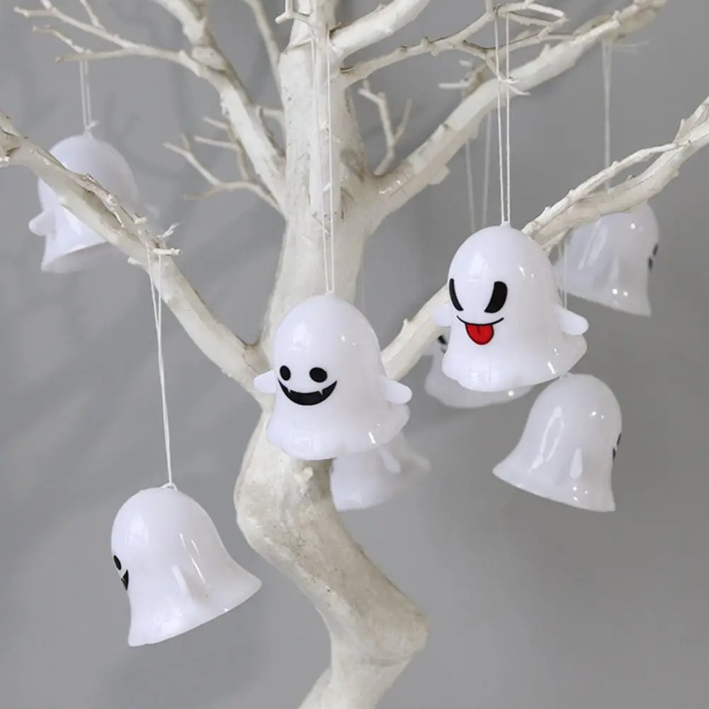 Spooky Decorative Lights Spooky Led Ghost Lights for Halloween Decor Colorful Battery Operated Ghost Light with Cute for Garden