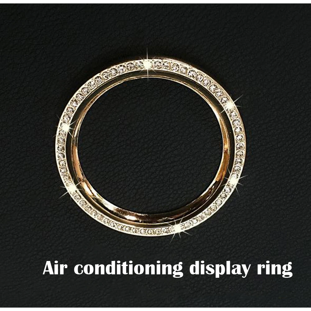 

Fit for M Coope r Country Pace Car Air Conditioning Display Decorative Interior Trim Ring with Rhinest1