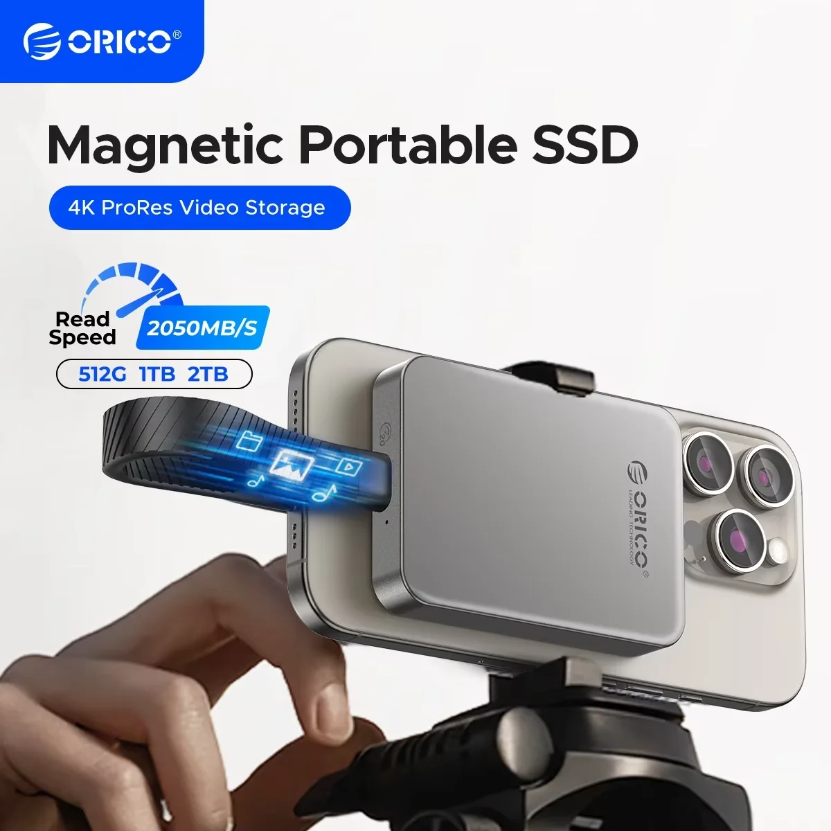 Orico-iPhone用磁気外付けSSD,ポータブルソリッドステートドライブ