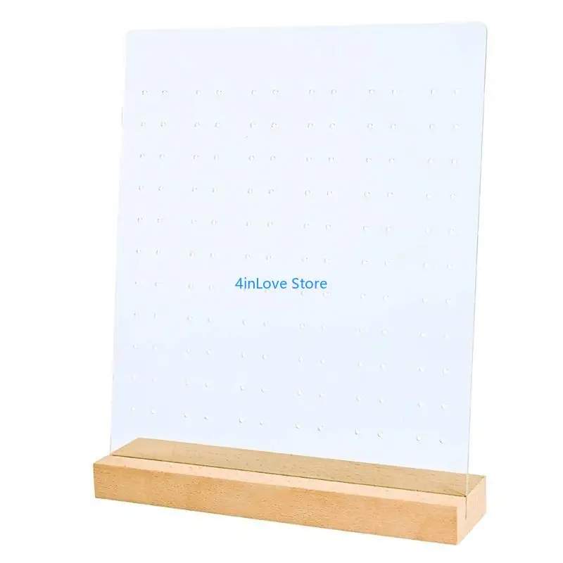 T4MD Acrylohrring Ständer Schmuck Display Rack Frauen Schmuck Pegboard