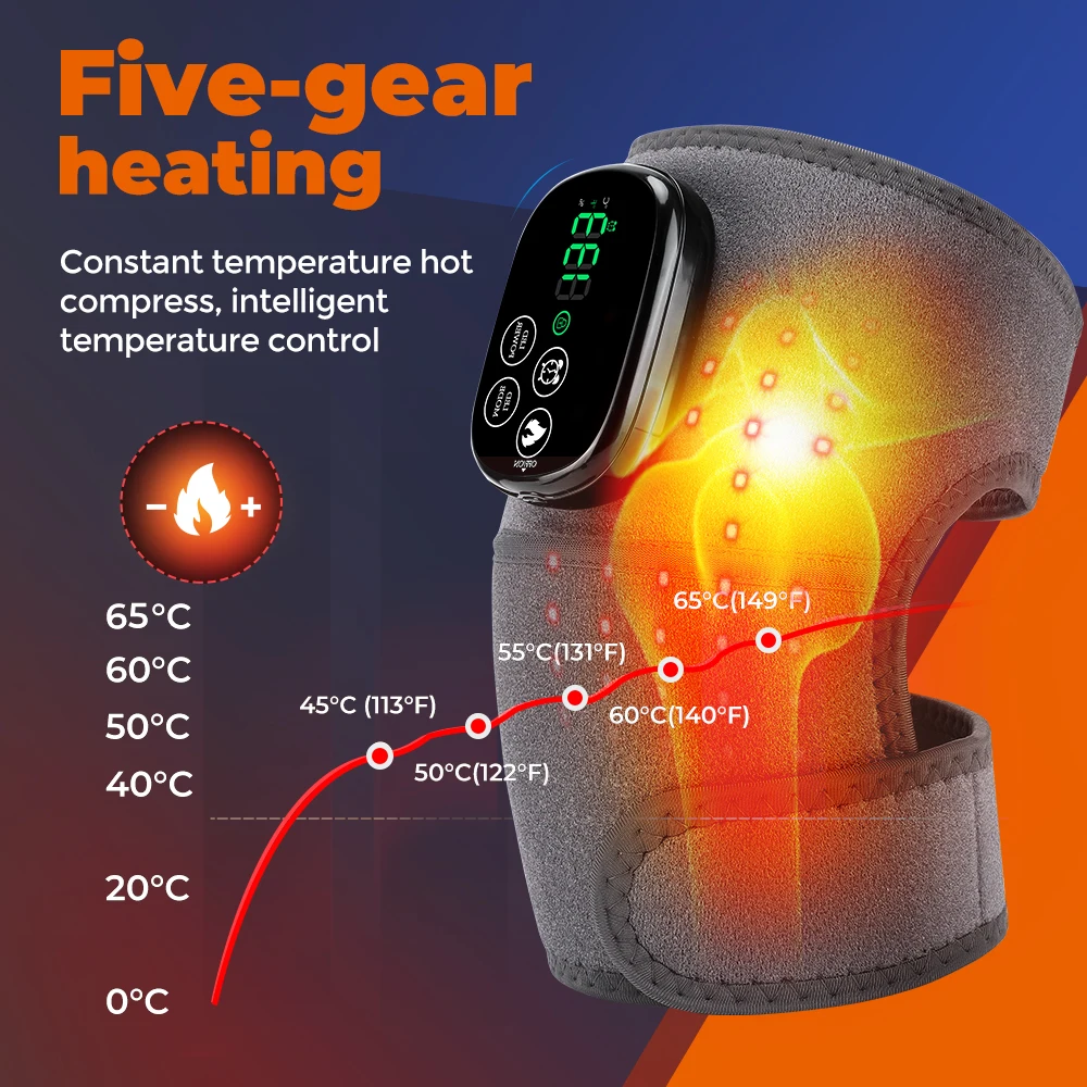 Infrared Red Light Therapy Knee Brace 660nm&850nm Luminotherapy Heating Shoulder Massager Warm Wrap Knee Pad Muscle Relax