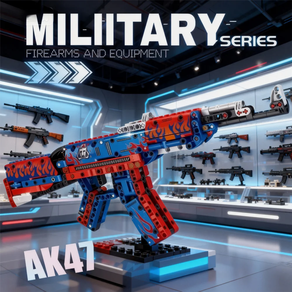 Militaire serie uit de Tweede Wereldoorlog 1206 Kar98k Geweermodel Assemblagebokset Speelgoedjongen Kinderfestivalcadeau