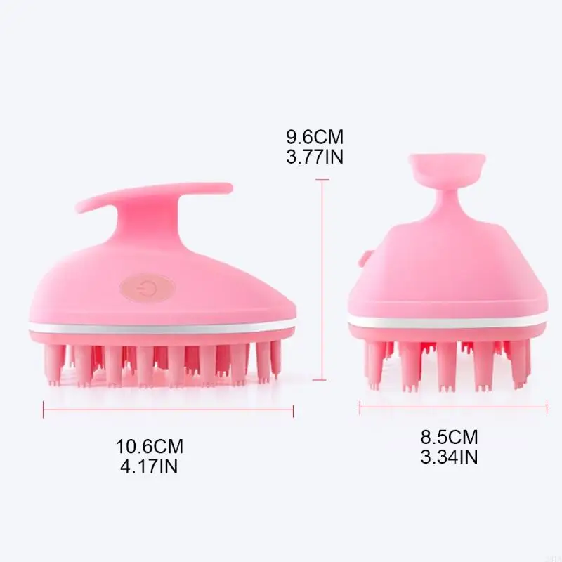 28TA Electric Hair Shampoo Brush 3 VibrationMode for Head Scratcher Massager Stress