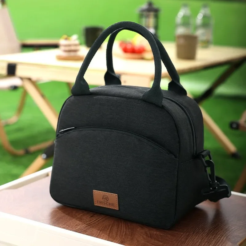 Lunch Bag with Shoulder Strap Handle Cooler Bag Women Portable Food Bag for Work Student Thermal Lunch Box Fridge Bag