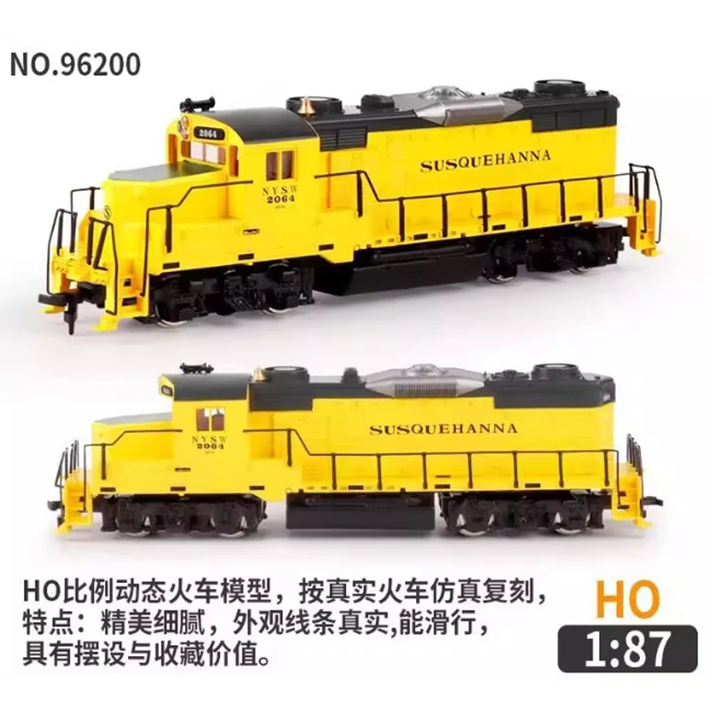

1:87 HO Scale HF US GP-20 DIESEL ELECTRIC LOCOMOTIVE Train Model With Power Boy Gift Toys