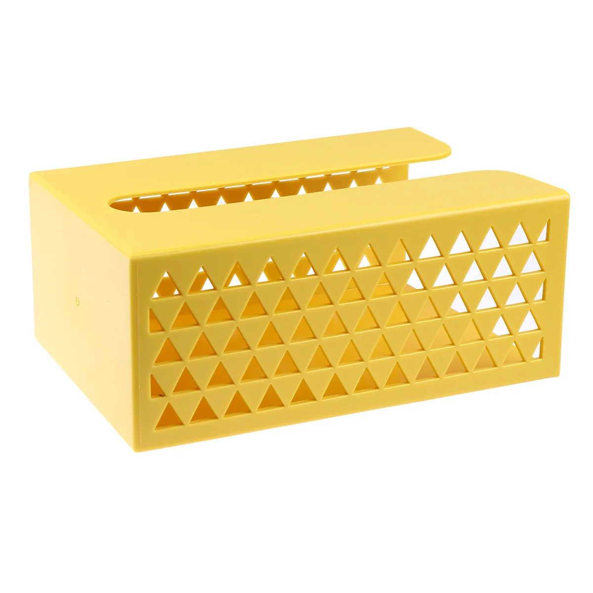 

1pc Wall Mounted Tissue Holder Paper Box Storage Case Yellow Napkin Container Space Saving Bathroom Kitchen Living Room Hotel