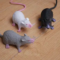 Fake Small Rat Lifelike Mouse Model Prop Horror Halloween Party Decor Scary Trick Prank Toy Practical Jokes Novelty Funny Toys