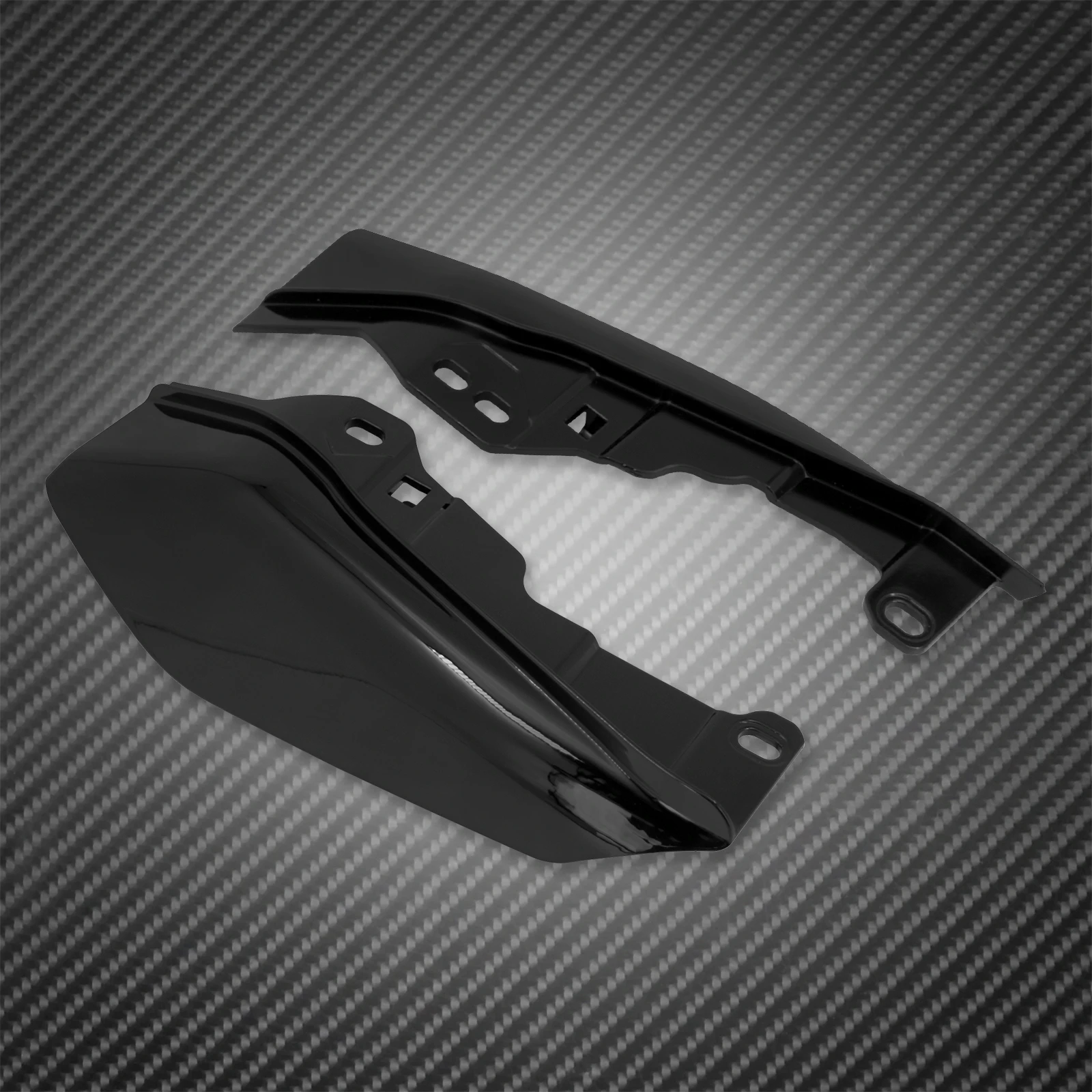 Motorcycle Gloss Black Mid-Frame Air Heat Deflector For Harley Touring Electra Glide Street Road Glide CVO 2017-2021 2022