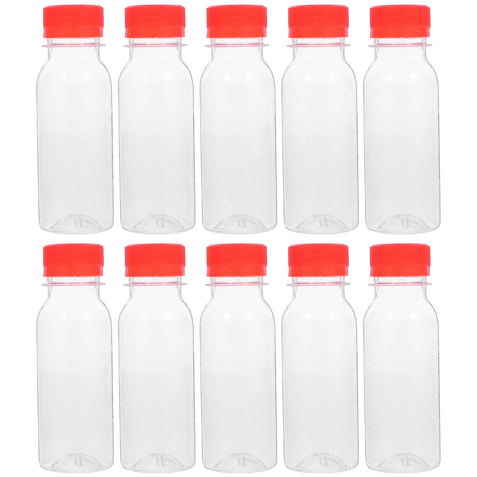 

10 шт., бутылка для молока, большая емкость, многоразовые пластиковые бутылки для напитков с крышкой, портативный контейнер для сока для спортзала, кемпинга, пешего туризма, барбекю