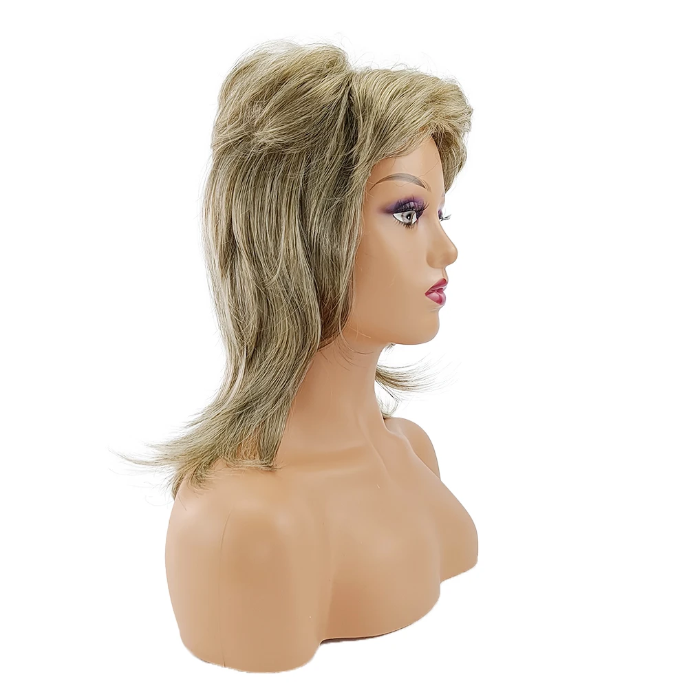 

Новый трансграничный парик из золотых волос, женский синтетический парик для замены волос, дышащий, удобный в ношении, повседневный парик