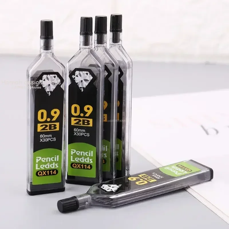 30pc/box 0.3/0.5/0.7/0.9mm Automatic Pencil Lead Replaceable Pencil Core for Mechanical Pencil 2B/HB/2H Lead Schoo Office Supply
