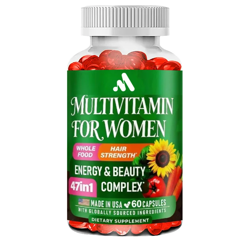 

Women's Multivitamin B Complex Capsules - Hair Growth, Digestive Metabolism, Health Support