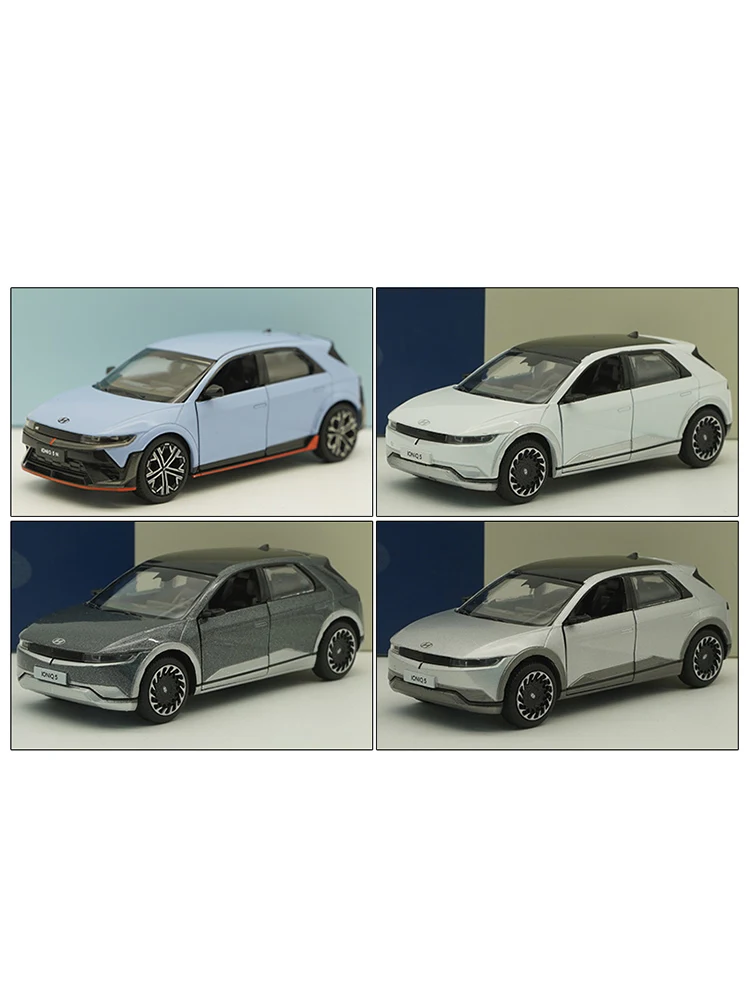 1/38 Original nueva llegada precio especial Diecast Metal coreano IONIQ 5 modelo de coche muebles colección de exhibición juguetes para niños