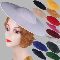 Big Fascinator Base 40cm Diameter Make Wedding Fascinator Hats Women Derby Big Millinery Cap DIY Hair Accessories Large Top Cap