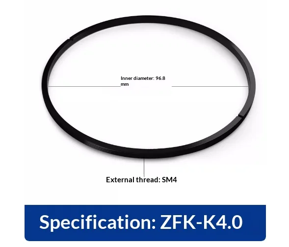 Precision Machined Black Anodized Aluminum Compression Ring Optical Lens Fixing Collar SM Thread Sleeve Lock Ring Lab Part 10PCS