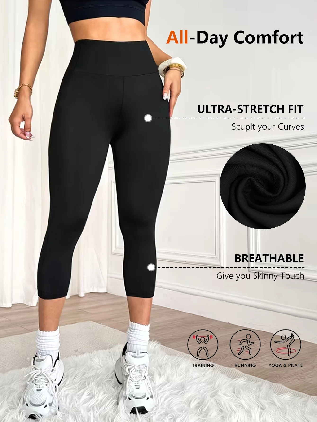 Thumbnail 4 - #12 Low Price Womens Stretch Leggings Deals