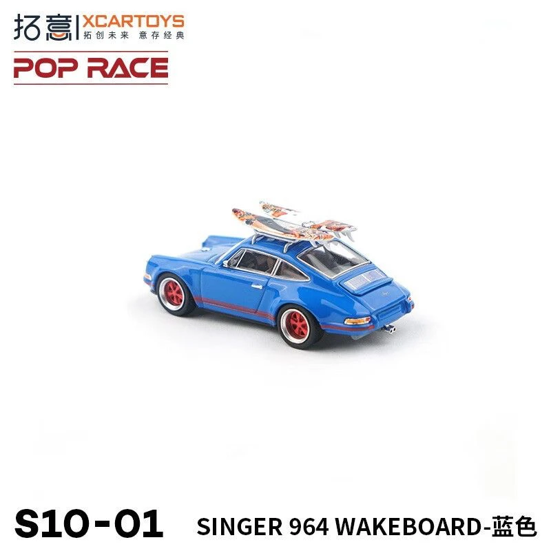 XCARTOYS 1:64, Porsche 964 Surf Edition - blue,alloy die cast static miniature simulation car Tide play model,toy gift for boys.